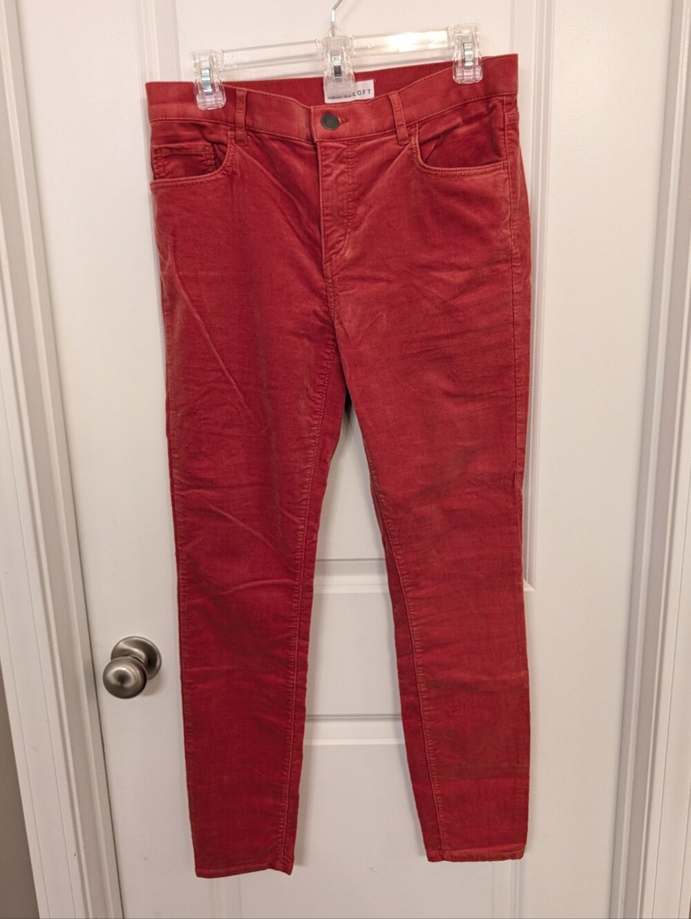 Loft corduroy modern skinny pants burnt orange